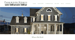 Desktop Screenshot of parkwoodhomes.com